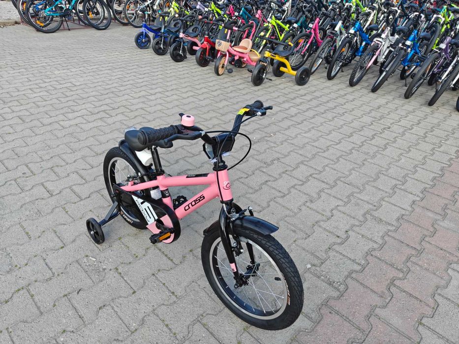 CROSS Алуминиев велосипед 16" ROXY розов