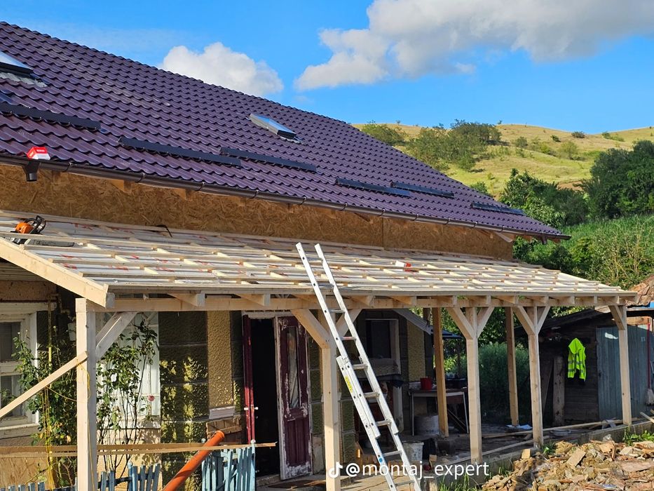 Executăm următoarele : Acoperișuri și Mansardari sistem complet terase