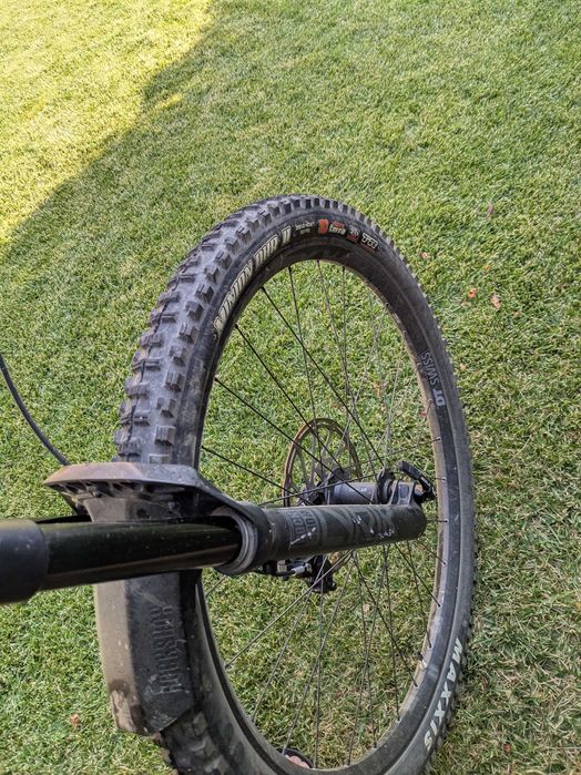 Set cauciucuri MTB Maxxis Minion DHR II 29x2.4 MaxxTerra Logo alb