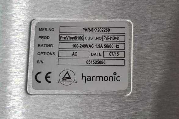 Harmonic ProView 8100 — Одноканальный коммерческий декодер