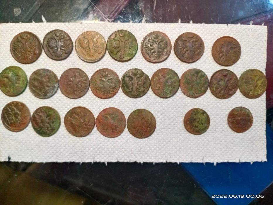 Продам медные монеты 1730г-1760г