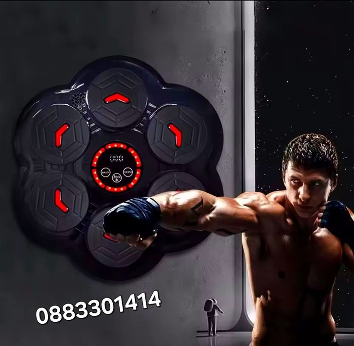 Бокс машина музикална със светлина , 6 мишени, ръкавици