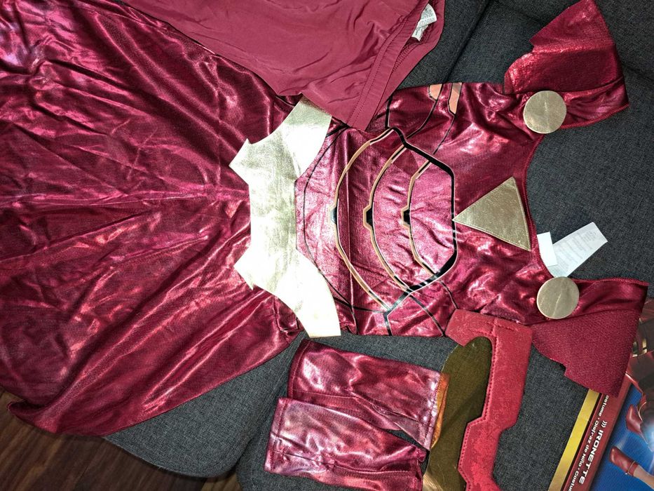 Costum Haloween fete  iron girl super eroi