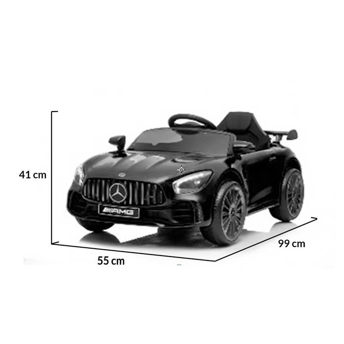 ТОП ЦЕНА!НОВО!Акумулаторна кола Mercedes GTR с МЕКИ ГУМИ,12V батерия,кожена седалка,дистанционно управление