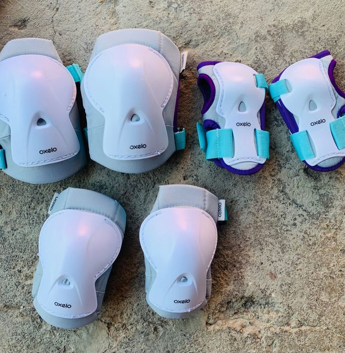 ролери 35-38 oxelo каска пълен комплект наколенки и сак