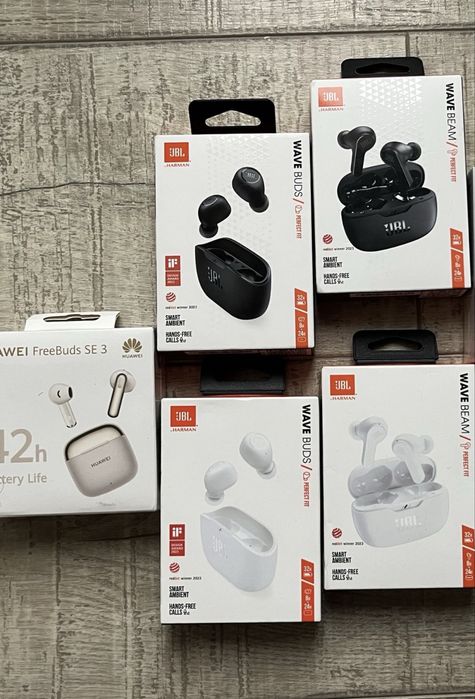 casti bluetooth ieftine huawei freebuds se 3, jbl wave buds, jbl wave beam, soundpeats pearlclip pro