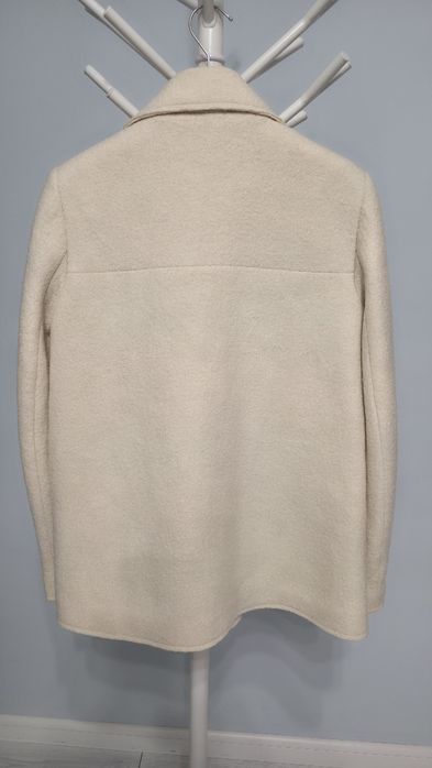 Sacou Zara Trafaluc lana, crem/bej deschis, marimea S