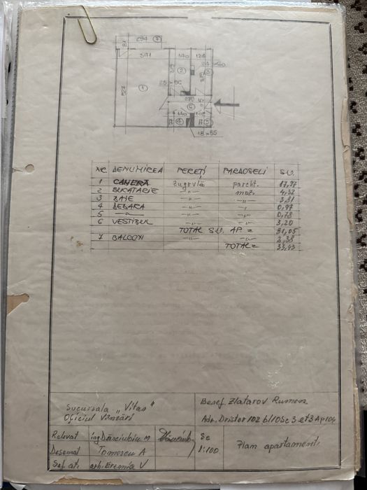 Vând Garsonieră decomandă Dristor metrou