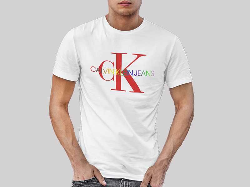 Мъжка тениска CALVIN KLEIN принт,модели цветове и размери