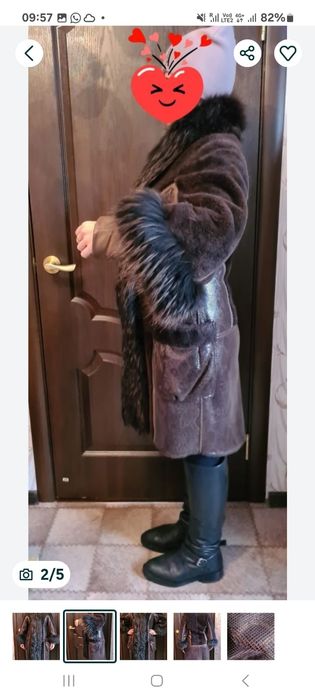 Дубленка женская 38(44), Турция