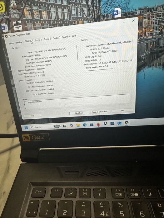 Acer Predator 17 inch, i9 11th Gen Intel(R), Geforce Rtx 3070 8GB