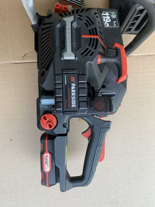 Бензинова Резачка с Ел Стартер Parkside Performance Бензинов Трион