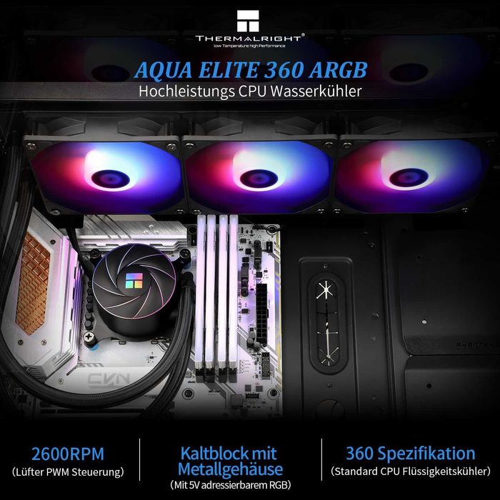Thermalright Aqua Elite 360 ARGB AIO водно охлаждане за CPU