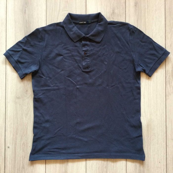 оригинална синя памучна поло тениска CERRUTI 1881 размер XL от Италия