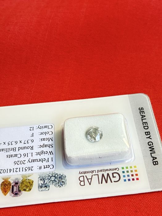 Естествен диамант 1.16 карата с международен сертификат GWLAB