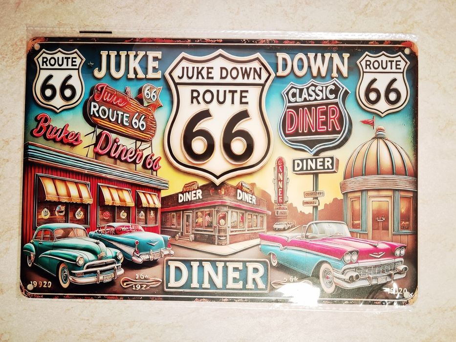 Placă retro din aluminiu