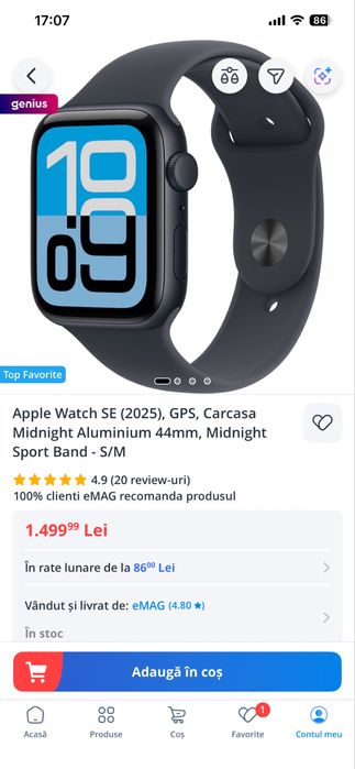 Vand apple watch SE 2025