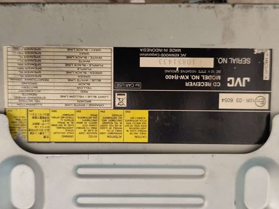 Radio JVC kw-R400
