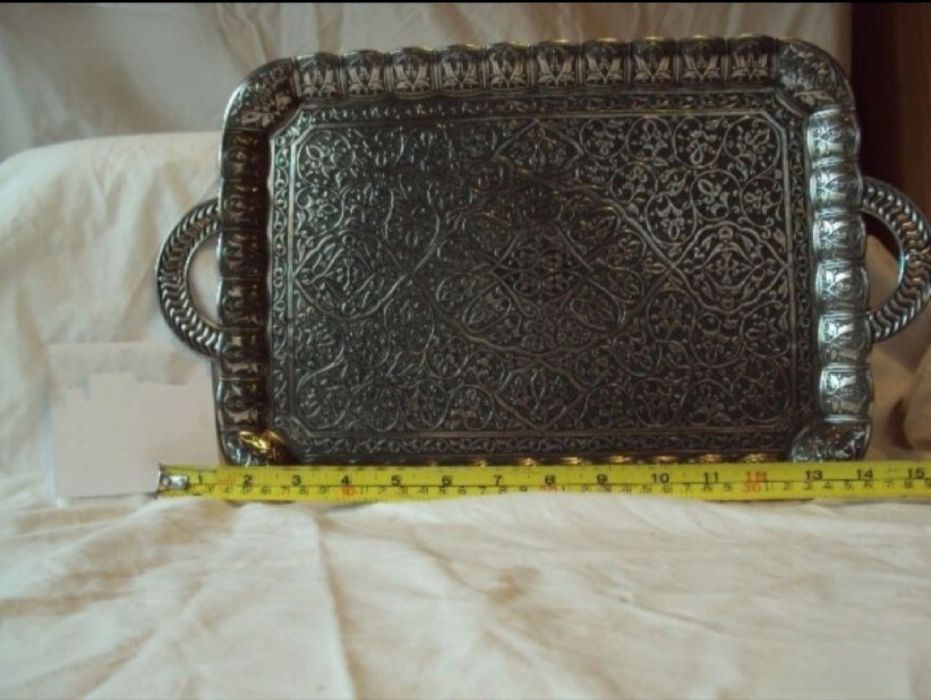 Гравиран поднос с дръжки