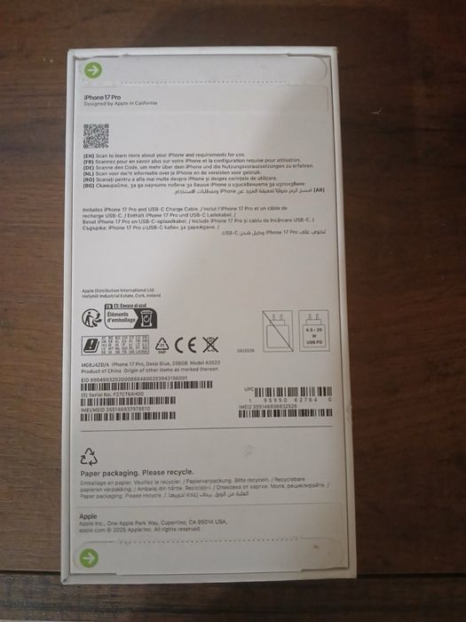 iPhone 17 Pro Deep Blue 256 GB