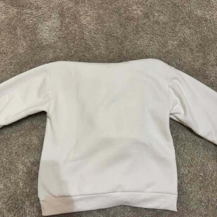 Hanorac Spider alb cu strasuri (rhinestone)