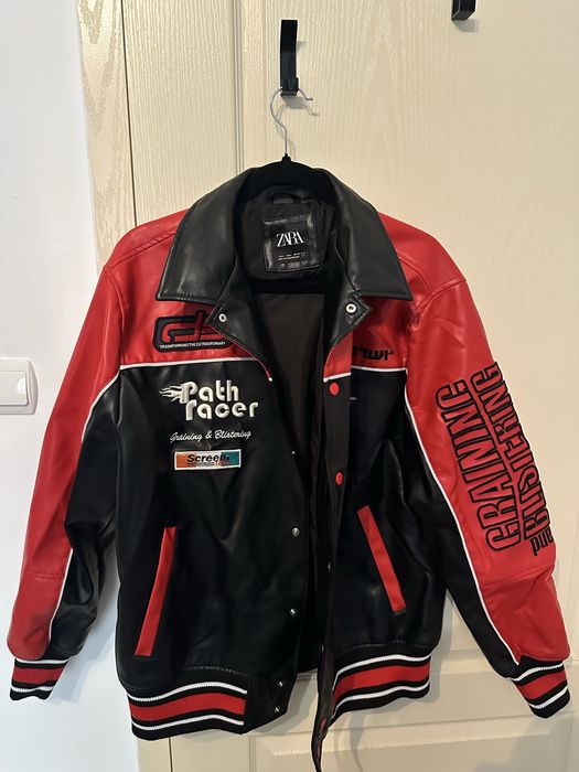 Яке от имитираща кожа Zara