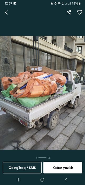 Вывоз строительного мусора musir tashish kksiz mebelarni ham olib keta