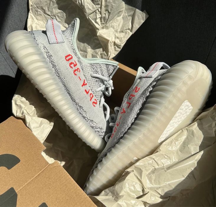 Pantofi Sport Adidas Yeezy 350 Blue Tint- 100% originali