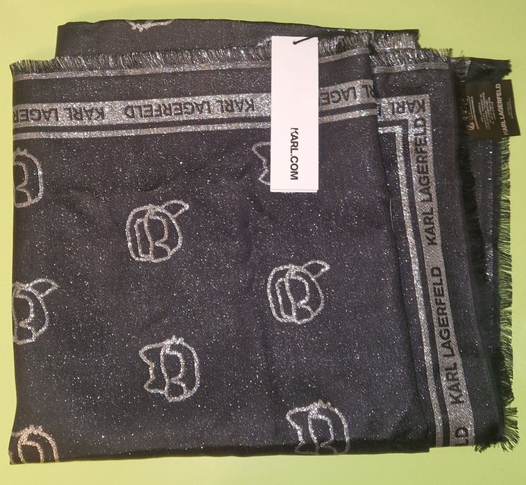 Eșarfă Karl Lagerfeld K/Ikonik 2.0 – nouă, mătase