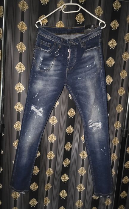 Blugi albaștri de bărbați Dsquared2