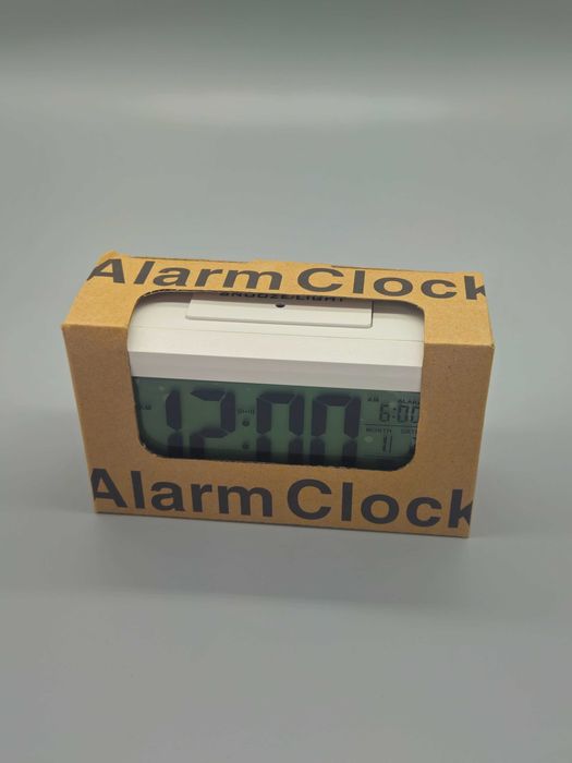 Дигитален будилник с LCD дисплей, температура, дата и snooze/light