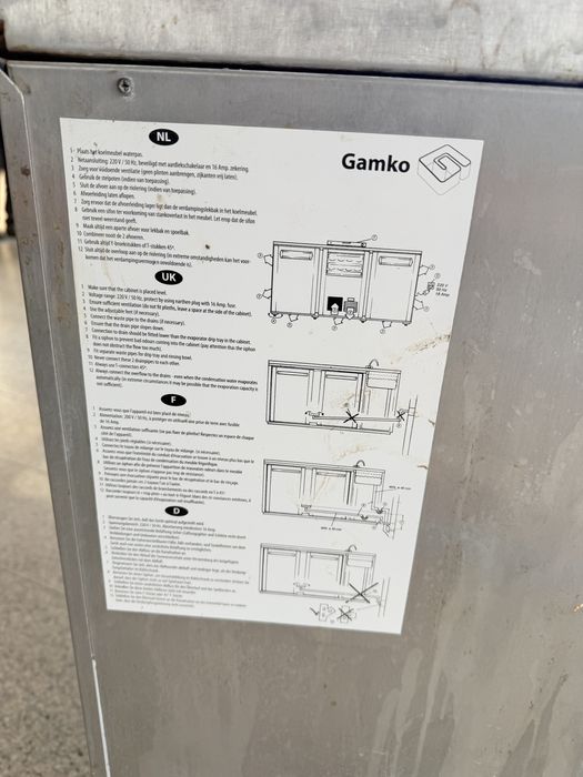 Dulap frigorific profesional GAMKO – 3 uși, inox, HoReCa | 2 bucăți