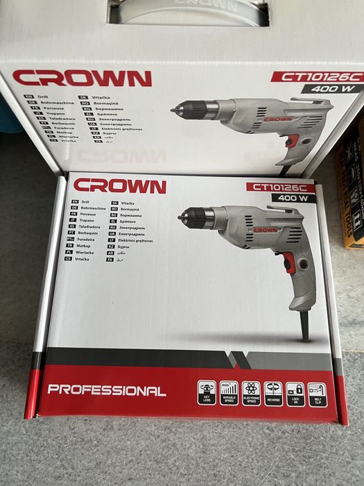 Дрель “crown” 400вт/drel/шруповерт