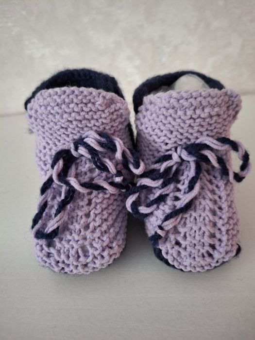 Пинетки вязаные, новые ,12 см