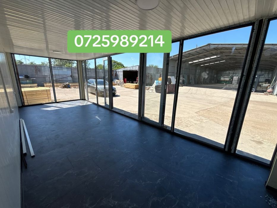 Container modular cu parchet containere cu vitrina birou casa