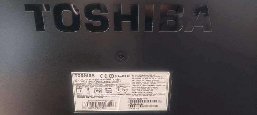 Телевизор TOSHIBA 48"