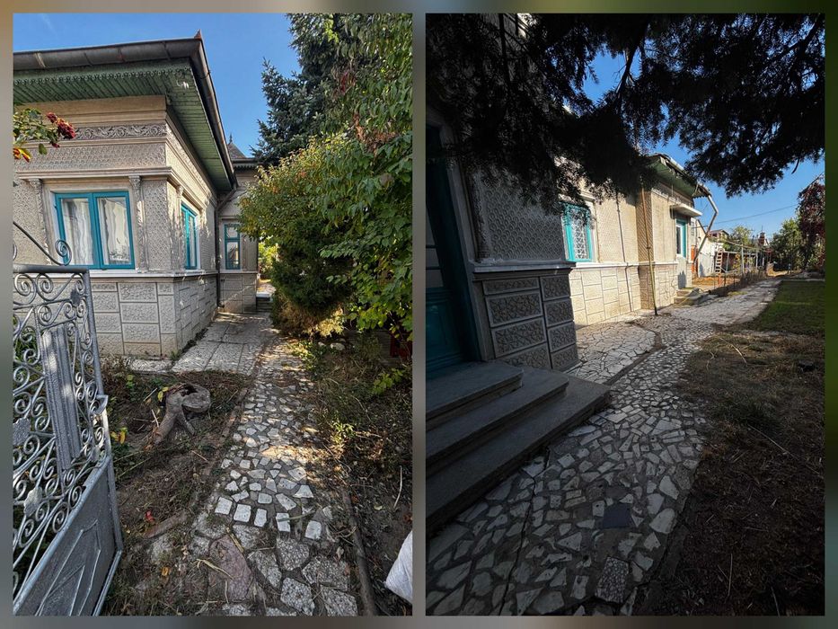 Inchiriez casa Bucurestii Noi 3 camere, renovata si mobilata modern, curte 400mp cu gratar si mobilier, metrou 8min, parcare