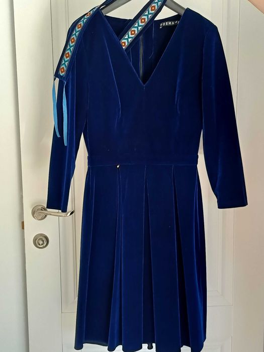 Rochie de damă de zi din catifea