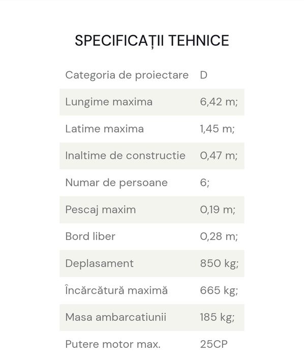 Vand lotca Criber 6,40 m/1,40m