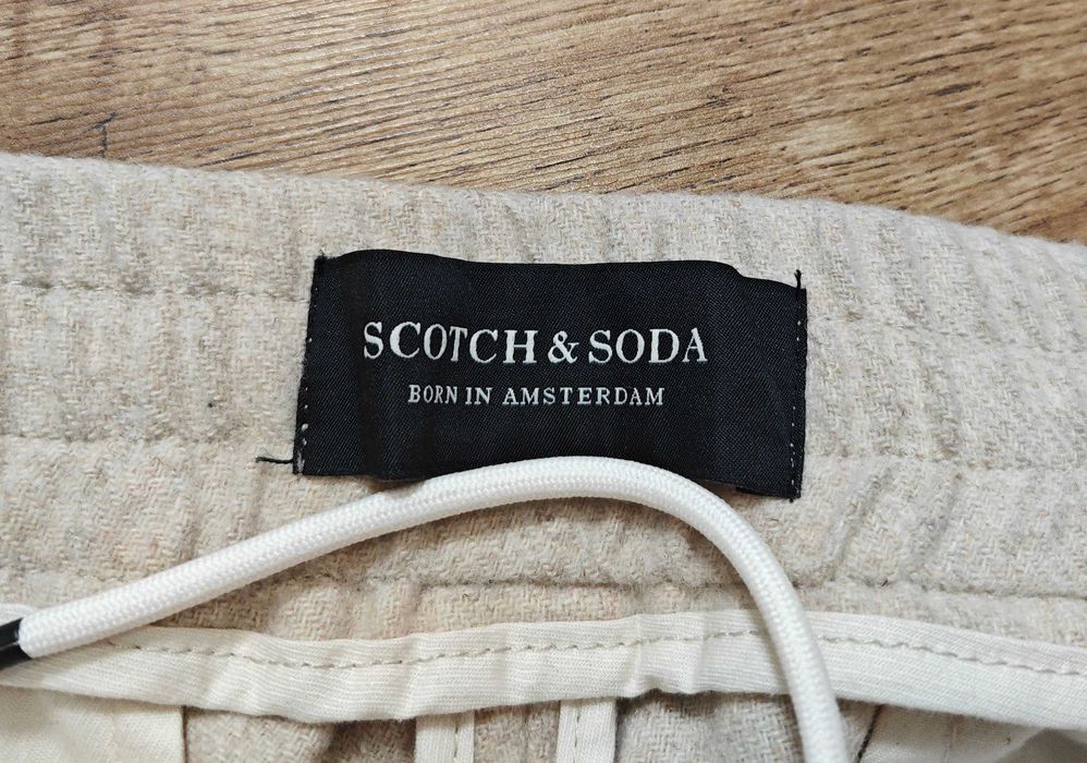 Scotch & Soda Оригинален мъжки вълнен панталон размер W33 L32