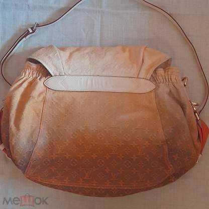 Louis Vuitton Orange Monogram Denim Sunrise сумка  / Made in Frane