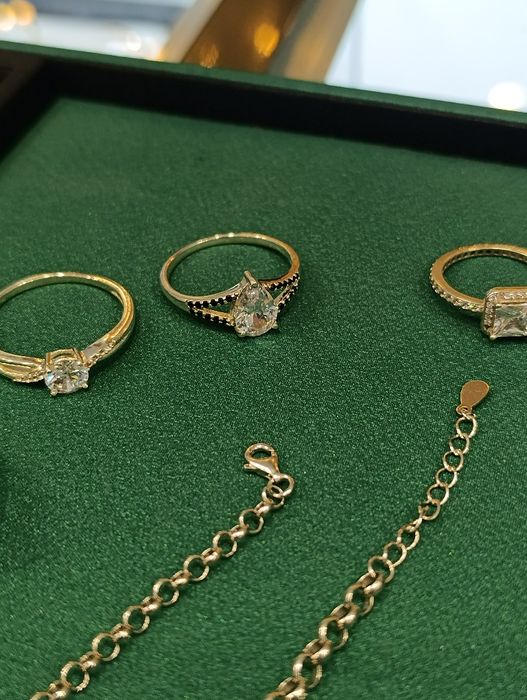 Серебряные кольца и браслеты, проба 925, вес разные, размер разные,