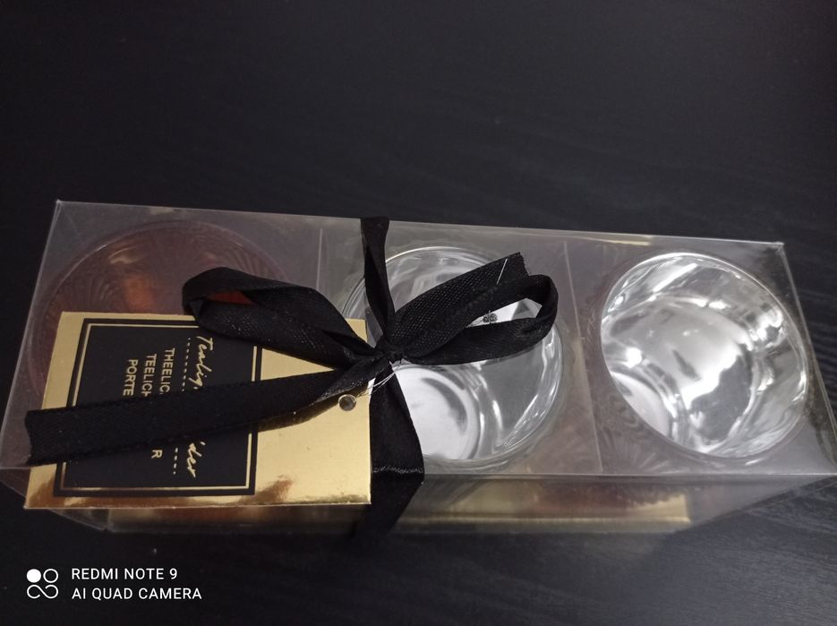 Set 3 suport lumânări / pahare shot