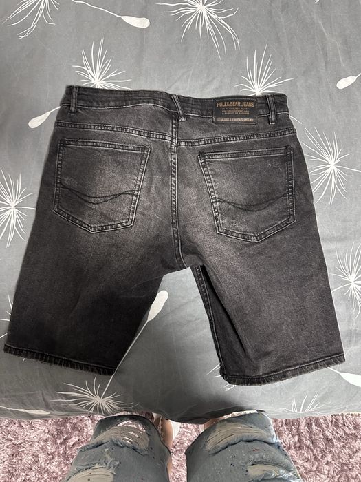Къси дънкови панталони pull and bear, crop