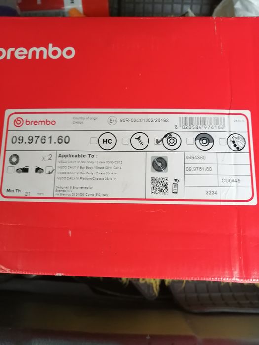 Discuri frână spate iveco roti duble daily 2021