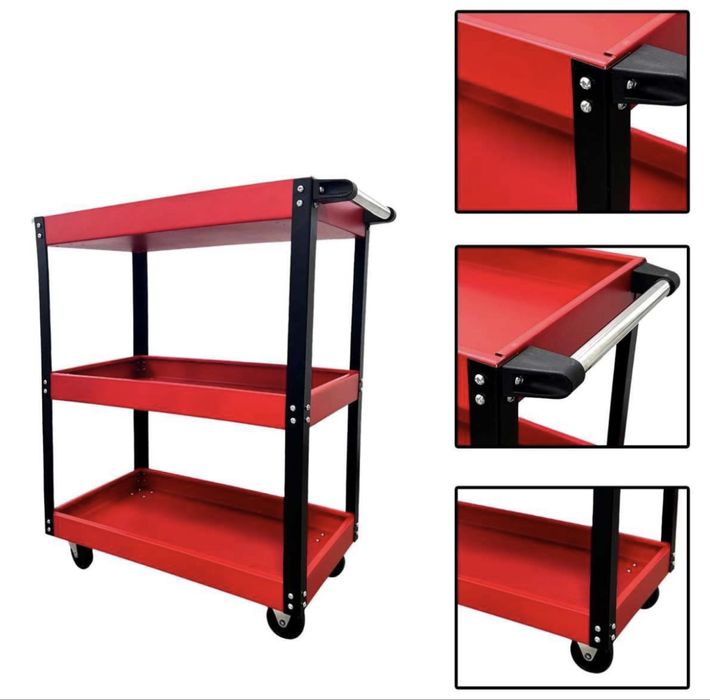 ПРОМОЦИЯ Количка за инструменти с три рафта Сервизна количка