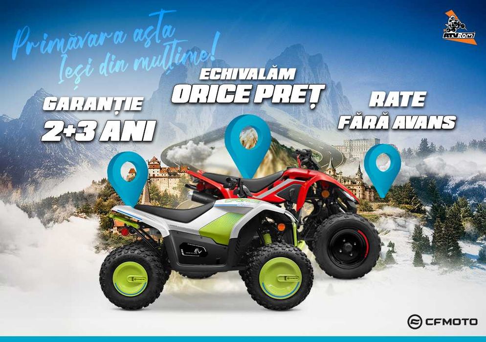ATV de copii (CFMOTO,Polaris,Can-am,Kawasaki)