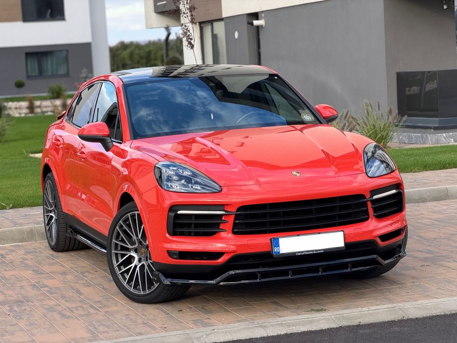 Porsche Cayenne Coupe 2021 3.0 420cp Lava Orange de fabrica/Matrix/Buton tobe/Pac cuhet GTS/PRET 69999