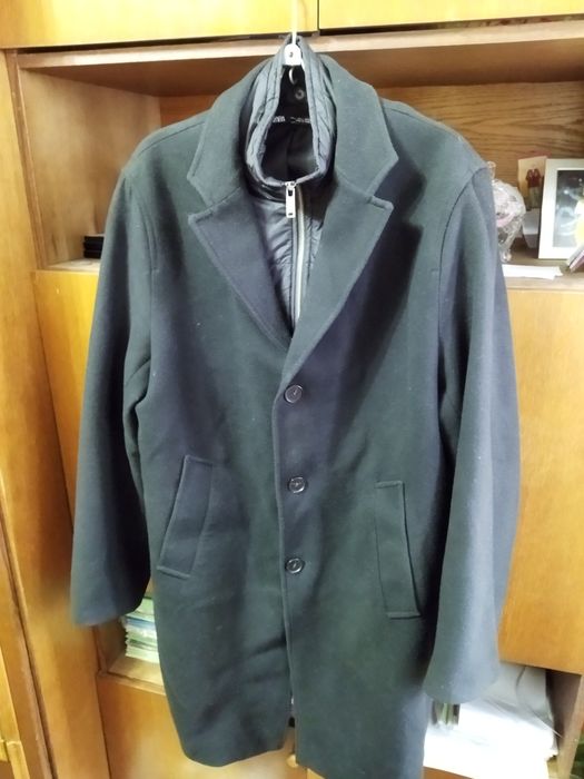 Пальто чёрное оверсайз