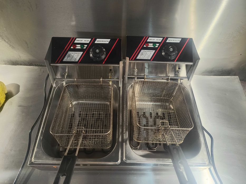 Професионален фритюрник двоен